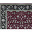 Tapis rouge et noir noué à la main de haute qualité
