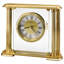 Roman Numeral Quartz movement / Crystal Tabletop Clock in Polished Brass