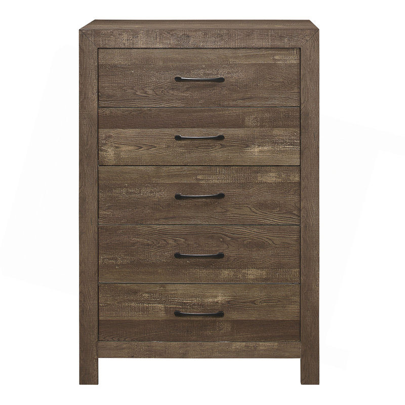 Meuble de chambre simple en métal noir 5 pièces