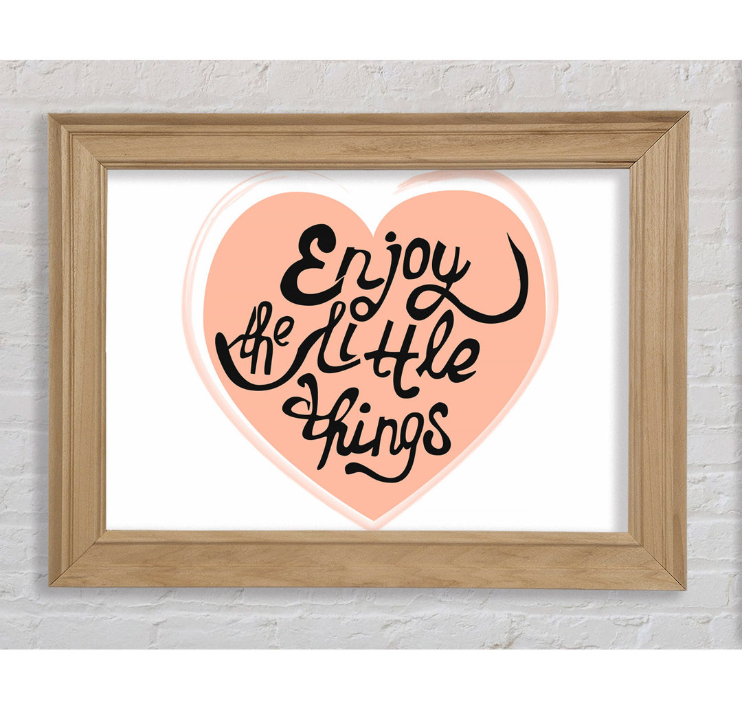 Enjoy The Little Things 2 - Einzelne Bilderrahmen Kunstdrucke