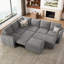 Grand canapé-lit modulaire avec repose-pieds Seybert-101956946