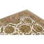 Hand Knotted Wool Area Rug in Gold And Rust