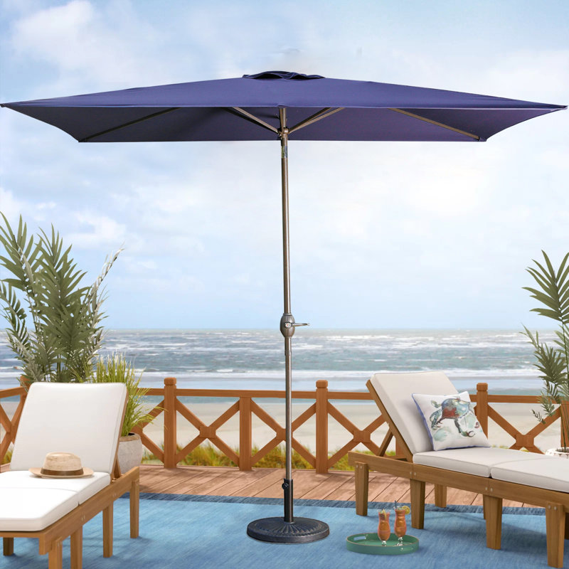 Parasol de marché rectangulaire 10 pi Barrios, Marine