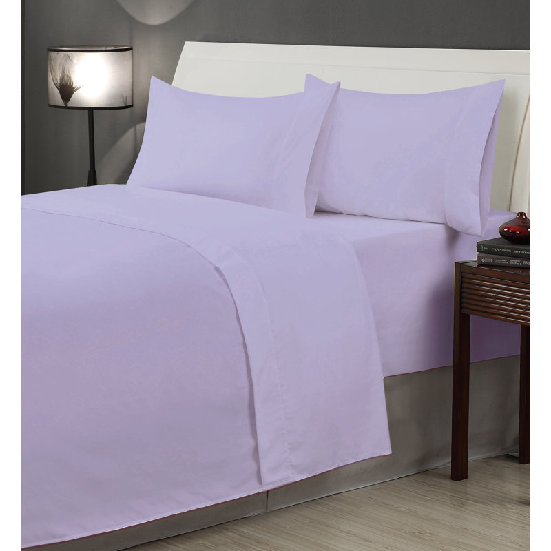 Billie-J Microfiber Sheet Set, King, Lavender
