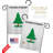 Double Sided 18.5'' H x 13'' W Polyester Flag Set