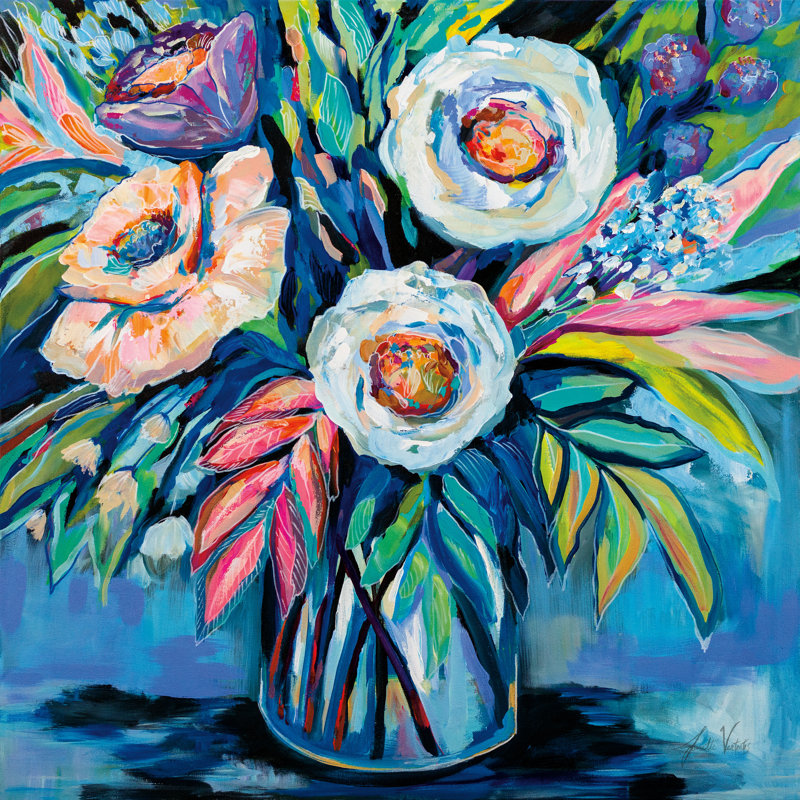" Confetti " Painting Print, 36" H x 36" W x 1.25" D