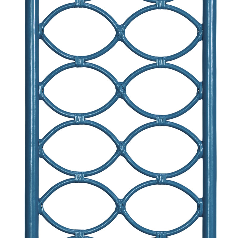 Infinity Wicker/Rattan Open-Frame Headboard, Pacific Blue, King