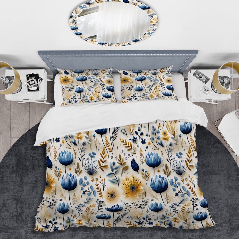 Ensemble de housse de couette Blue Coastal Dreams, Housse de couette pour très grand lit et 2 très