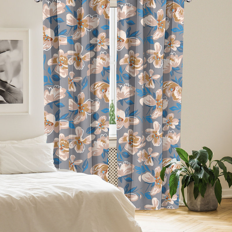Semi Sheer Curtain Pair, 28" W x 63" L