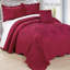 4 Piece Damask Oversized Embroidery Bedspread Set-21301791-21301800