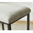 Upholstered Counter Stool with Metal Frame