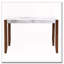 Table de salle à manger rectangulaire en faux marbre