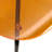 Kavish Dining Chair with Curved Back and Waterfall Edge Seat Powder-Coated Metal Legs-1476174530
