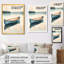 «Soft Canoe Lake I - Blue Cottage», art mural-214260990-214260988