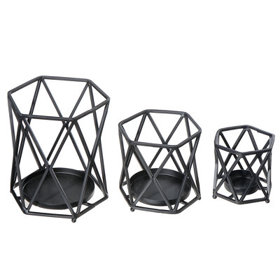 Diamond Votive Holder Set Of 3