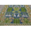Tapis multicolore bleu touffeté à la main-123131488