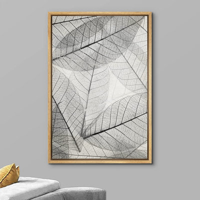 «Transparent Forest Leaves Nature Wilderness» - Cadre flottant, impression sur toile