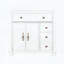 Meuble-lavabo Mid-Century avec base romaine, blanc-431515782