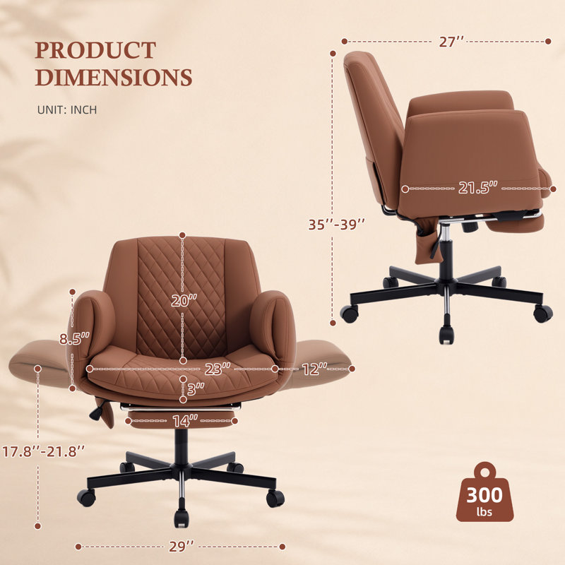 Fauteuil Criss Cross, Brun