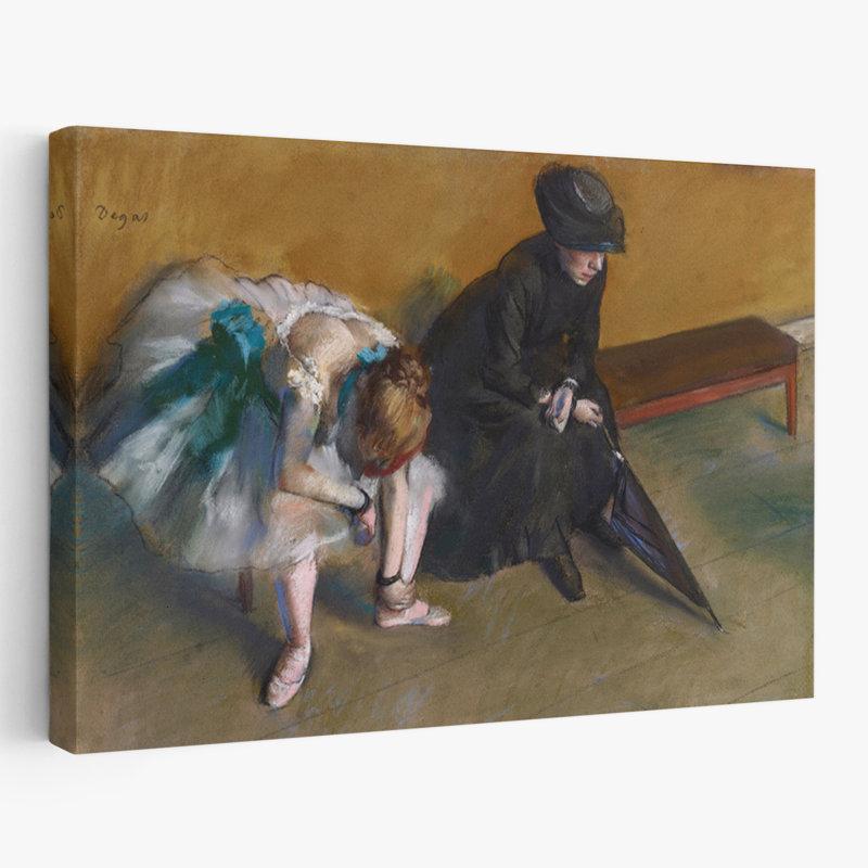 Waiting - Museum Figurative Dance Dancers Post-Impressionism Realism Neoclassicism Art, H 16 po x l 24 po