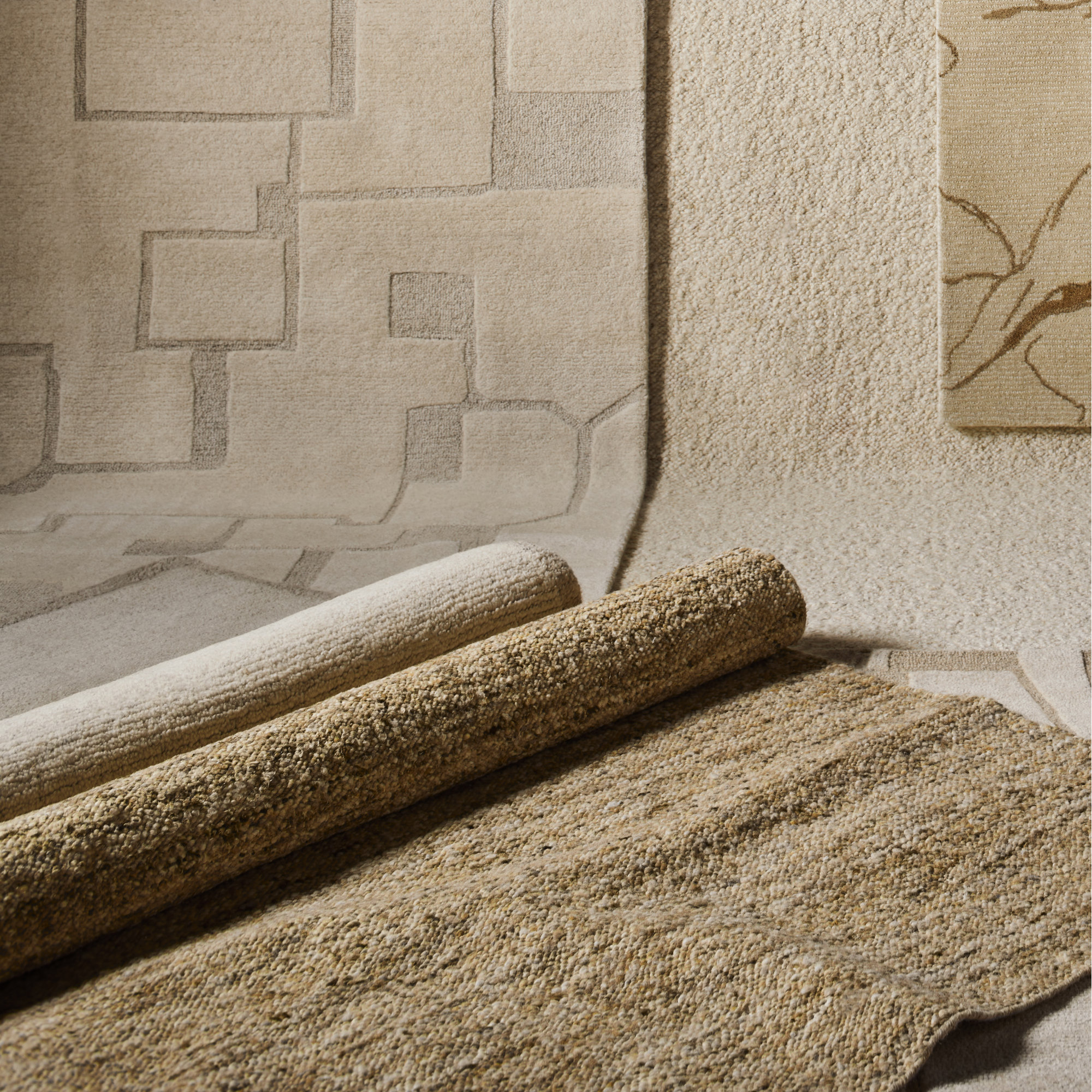 Dezi Flatweave Wool Neutral Area Rug, Rectangle 8'9" x 11'9", Beige