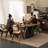 Brown Rectangular Solid Dining Table For Dining Room/Kitchen-987946699