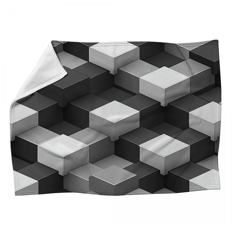 Jeté polaire Cube Structure, L 60 po x l 50 po