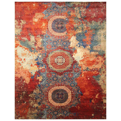 Wool Abstract Area Rug