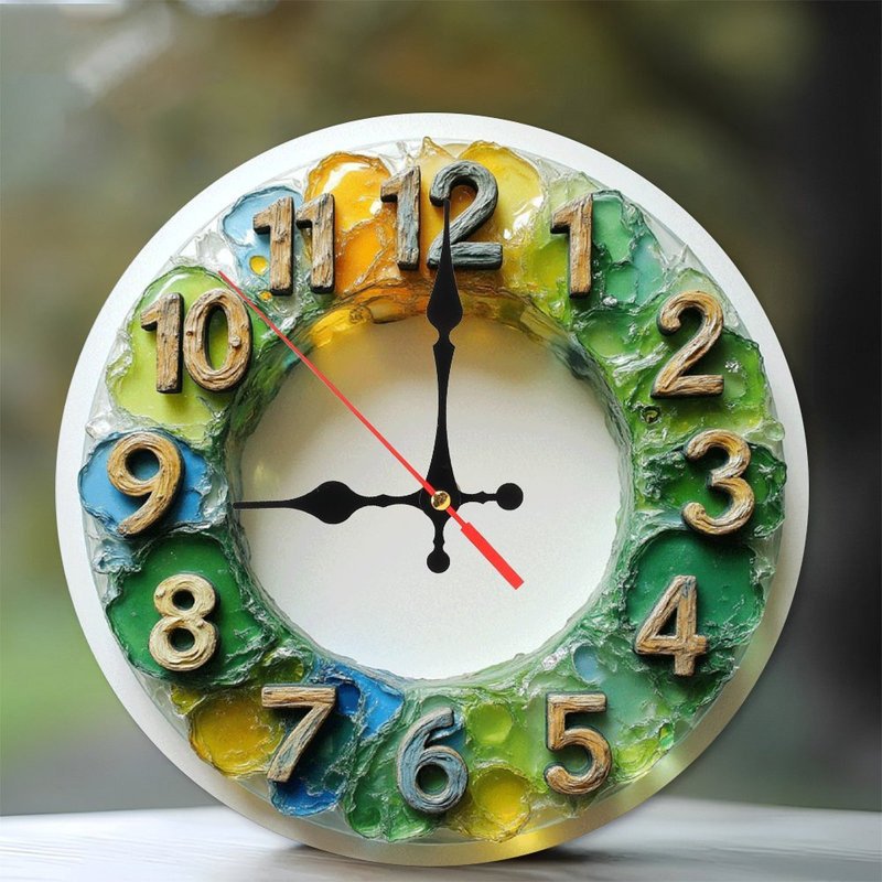 Horloge en résine