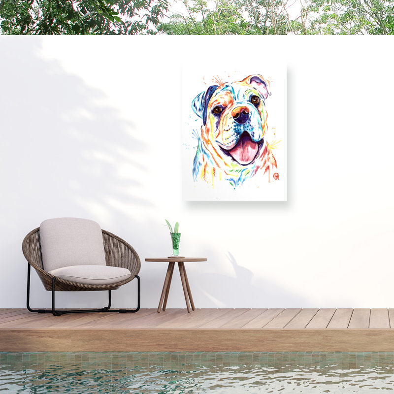 Toile d'extérieur Lisa Whitehouse Bull Dog, H 24 po x l 32 po