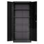Armoire de bureau verrouillable avec portes et 4 tablettes