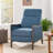 Mid-Century Modern Fabric Recliner Chair With Thicker Seat Cushion And Wooden Legs For Ultimate Comfort And Style-90727290