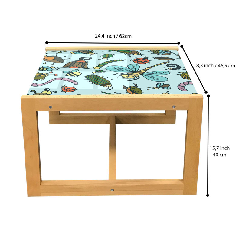 Table basse East Urban Home, H 15,75 po x L 18,31 po x l 24,4 po