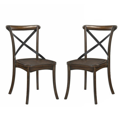 Ensemble de chaises d'appoint à dossier en métal de 2 po en X seulement, sans les tables