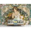 Murale verte Art Nouveau-42608683