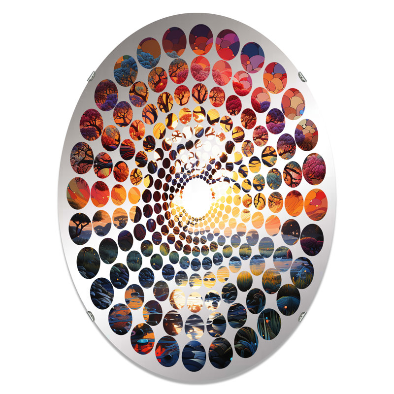Miroir mural oval, 29,5 po x 19,6 po