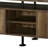 Rustic Oak & Black Tv Stand With Metal Construction, 4 Open Compartments Door Storages For 50 - 59 Inch Tvs Finish, Frame, Compartment Storage To Flat Screen