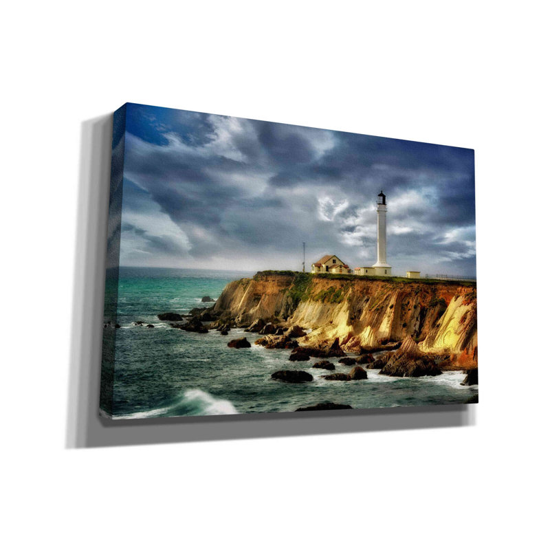 «Breakwater Bay Coastline Lighthouse» par Dennis Frates, impression sur toile tendue, H 18 po x l 26 po x P 0,75 po