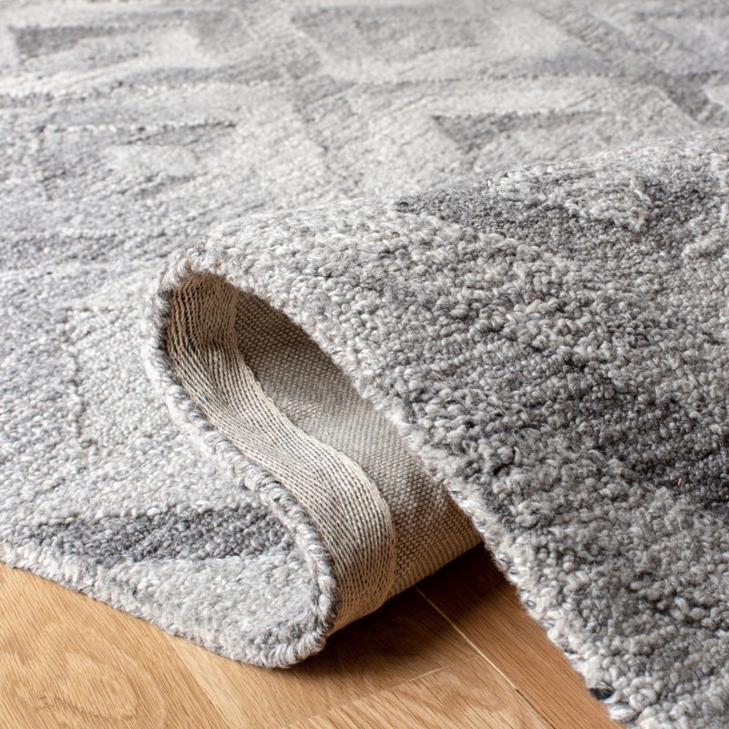 Amelio Hand Tufted Performance Geometric Rug, Runner 2'3" x 8'