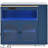 Marlowe Modern Navy Kitchen Island With Extended Table, Led Lights, And Storage Compartment Rolling Tabletop, Lighting & Functional Compartment, Blue