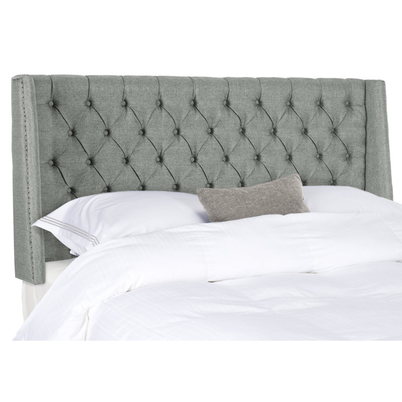 Bertlinde Upholstered Headboard, Twin, Linen Gray