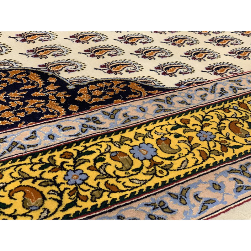 Fine One-of-a-Kind Rectangle 5'5" X 3'8" Hand Knotted Area Rug