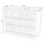 47.24 " W Pine Solid Wood and Glass Jewelry Armoire