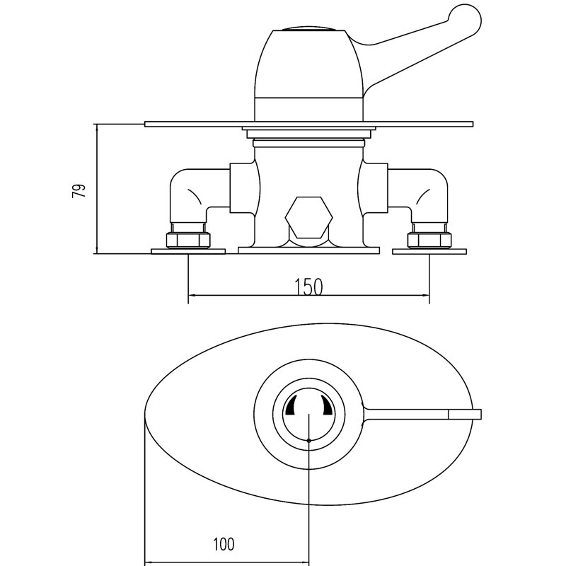 Single Concealed Thermostatic Shower Valve