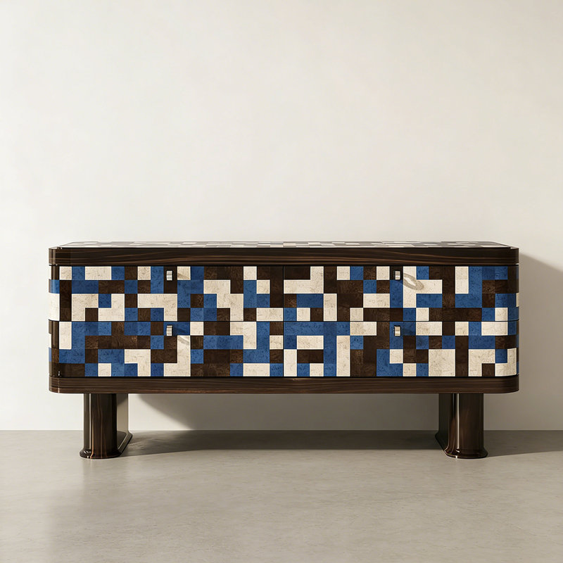 Modern Multifunctional Practical Console Table, 29.92" H x 62.99" W x 17.72" D