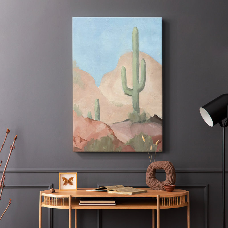 Ensoleillé Sunny Saguaro I - galerie Cavas, H 60 po x l 40 po