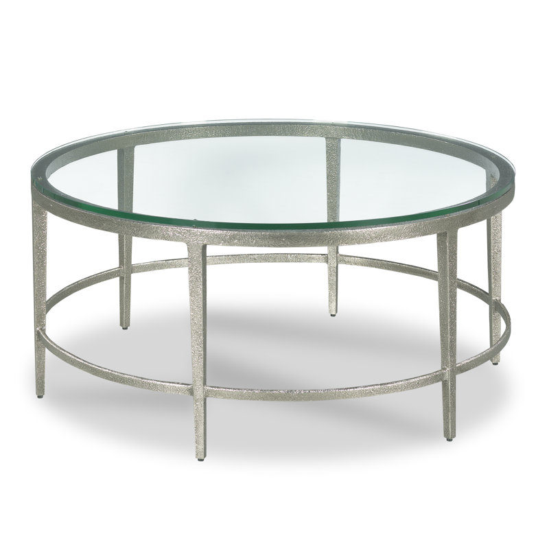 Kasmin Glass Cocktail Table, Silver