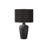 Lighting, Table Lamp, 24"h, Black Ceramic, Black Shade, Contemporary