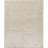 Silk Oriental Area Rug in Beige/Light Yellow