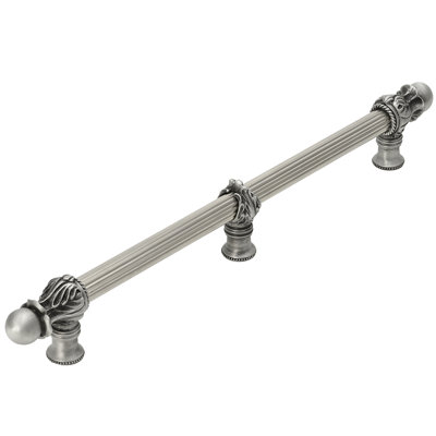 Acanthus with 5/8 reeded center long pull Romanesque style with center brace
